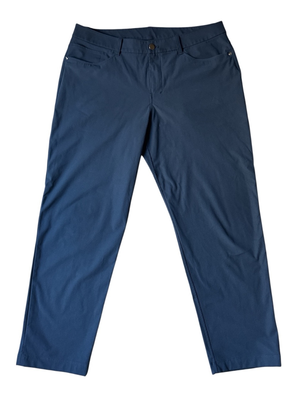 Lululemon 5-Pocket Versatile Blue Trousers Men's Size 35 Traditional Straight - Picture 7 of 8